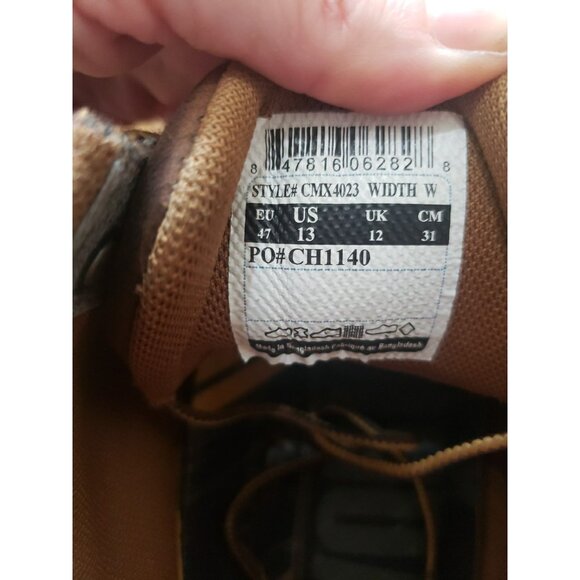 Carhartt Boots Mens 4 Inch Lightweight Wedge Work CMX4023 Brown Leather Sz 13 - Picture 10 of 13